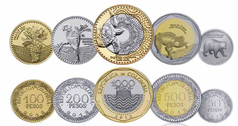 Nuevas monedas en Colombia