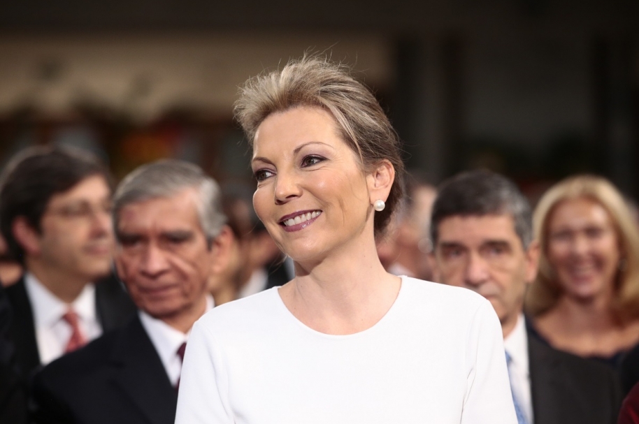 María Clemencia Rodríguez de Santos, primera dama de Colombia.