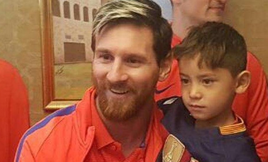 Messi conoce a Murtaza Ahmadi