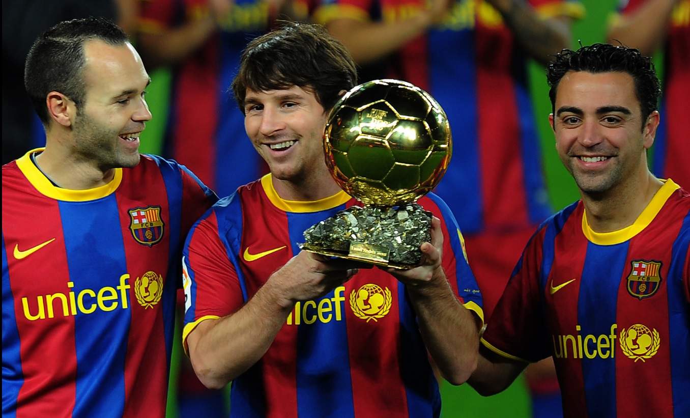 Messi, Xavi e Iniesta