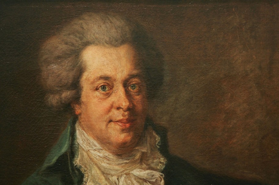Retrato de Wolfgang Amadeus Mozart, del pintor Johann Georg Edlinger