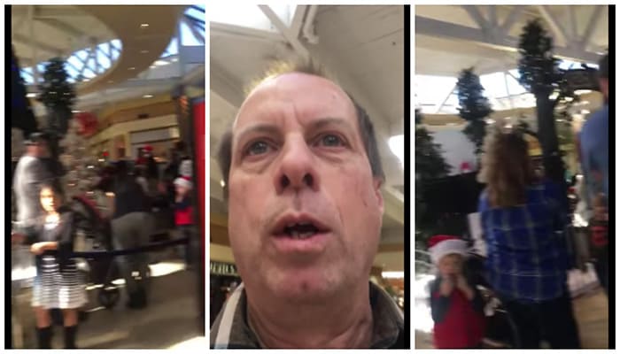 Pastor llegó gritando en centro comercial que Santa Claus no existe.
