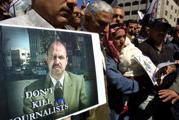 Protesta por muerte de periodistas
