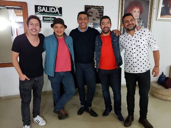 Alejandro Riaño, Julián Arango, Camilo Cifuentes, Iván Marín y Diego Mateus