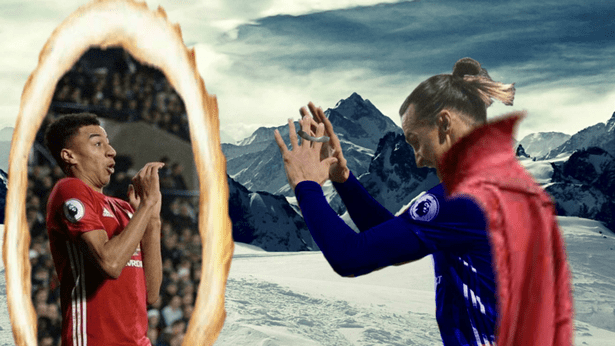 Celebración Zlatan Ibrahimovic