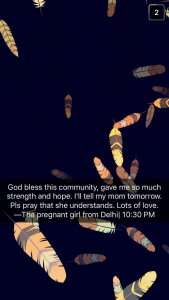 La chica embarazada de Delhi