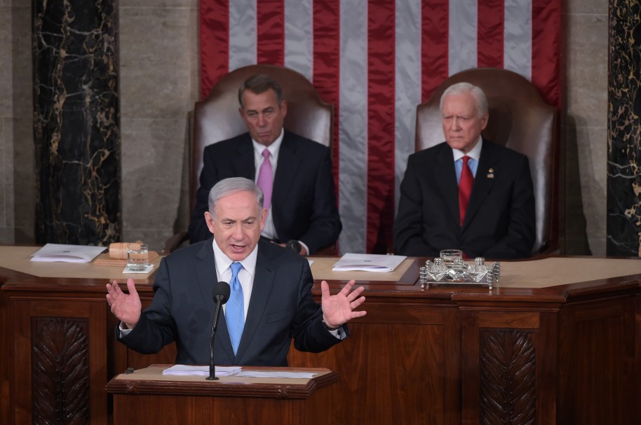 Benjamin Netanyahu en el Congreso de Estados Unidos