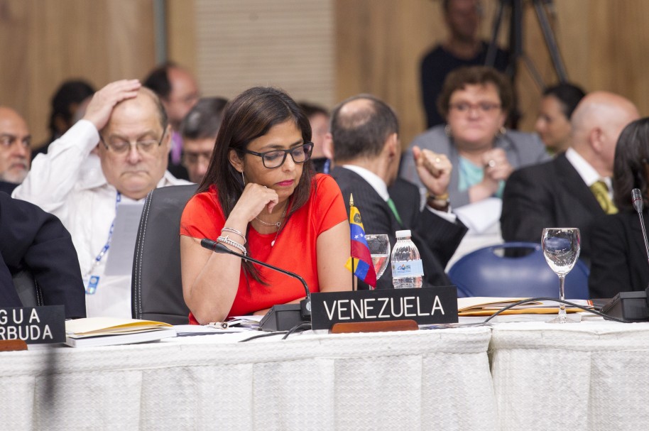Delcy Rodriguez, Canciller de Venezuela.