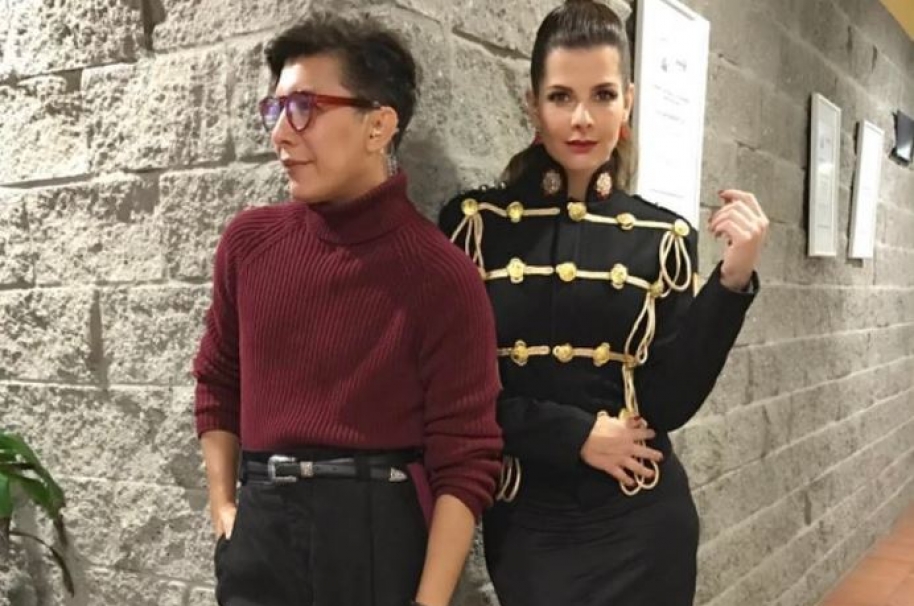 Franklin Ramos y Carolina Cruz, asesor de imagen y presentadora de 'Colombia's next top model'.