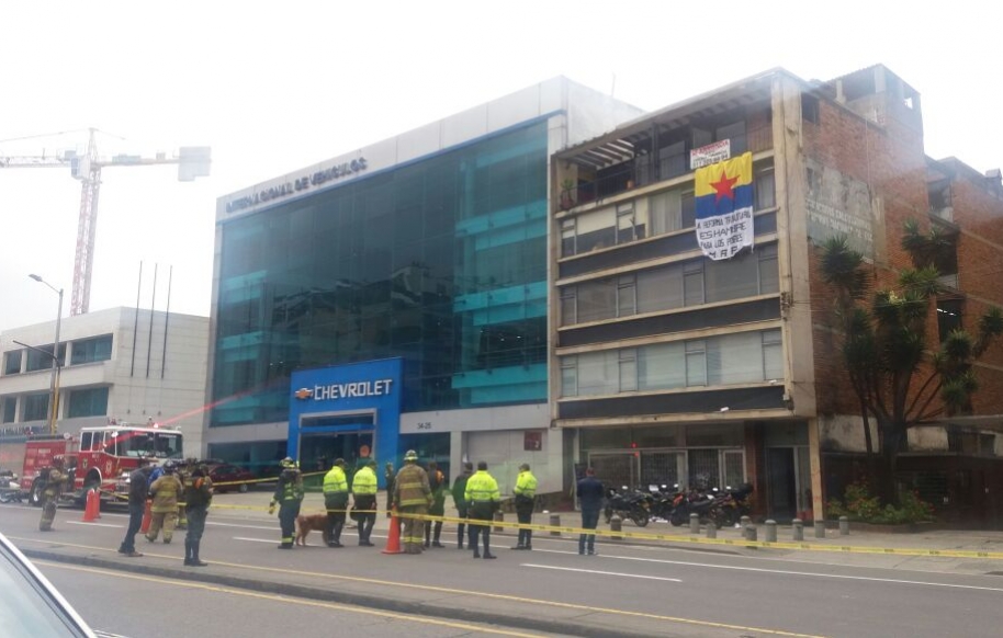 Explosión en centro de Bogotá