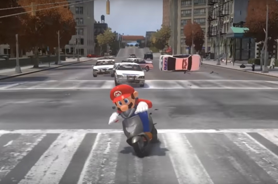 Mario huye de la policía