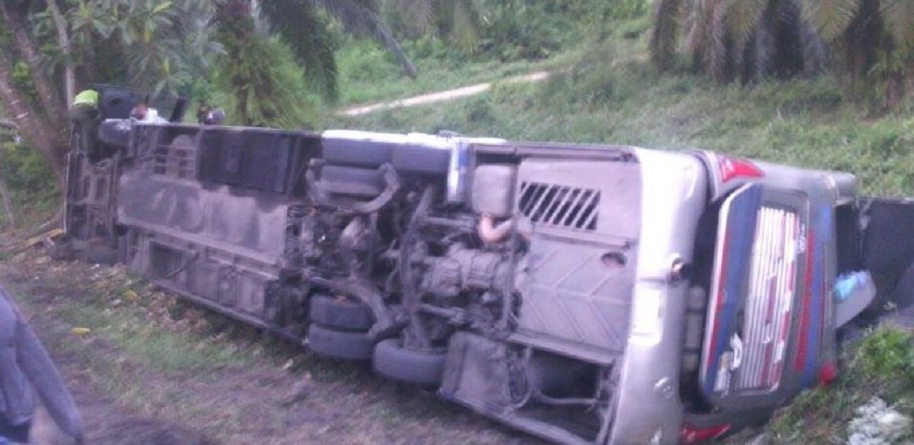 Accidente de bus en Santander