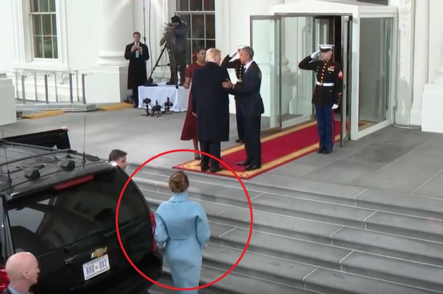 Trump y su esposa llegan a la Casa Blanca