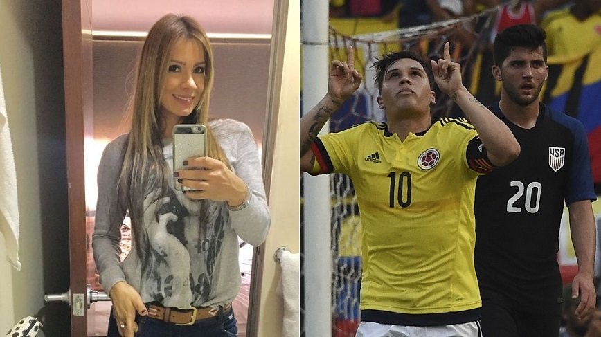 Esperanza Gómez, actriz porno, y Juan Fernando Quintero, jugador de Indep.....