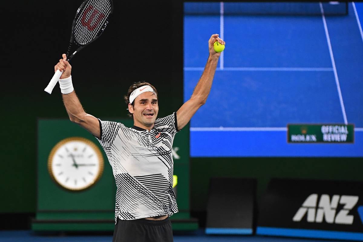 Roger Federer, campeón del Abierto de Australia.