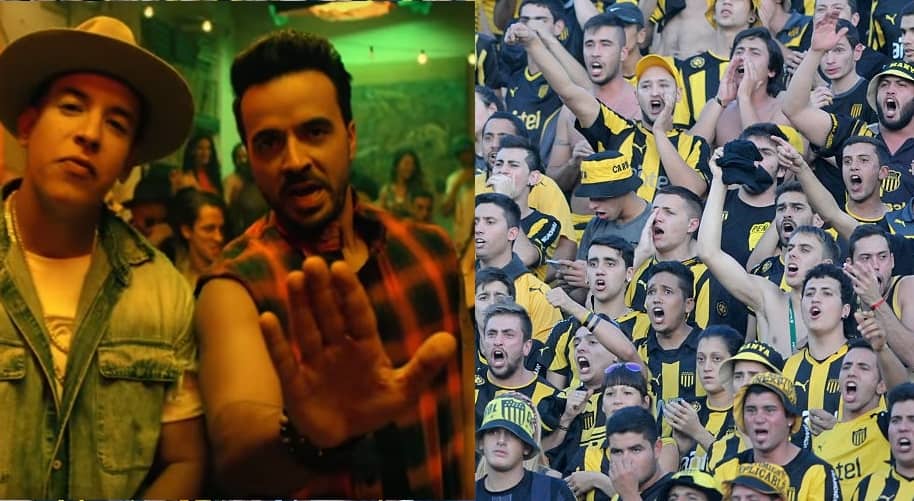 Luis Fonsi, Daddy Yankee e hinchas Peñarol