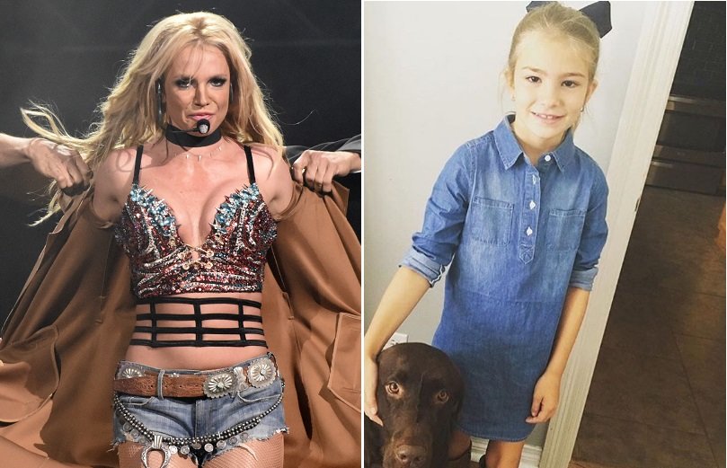La cantante Britney Spears y su sobrina Maddie.