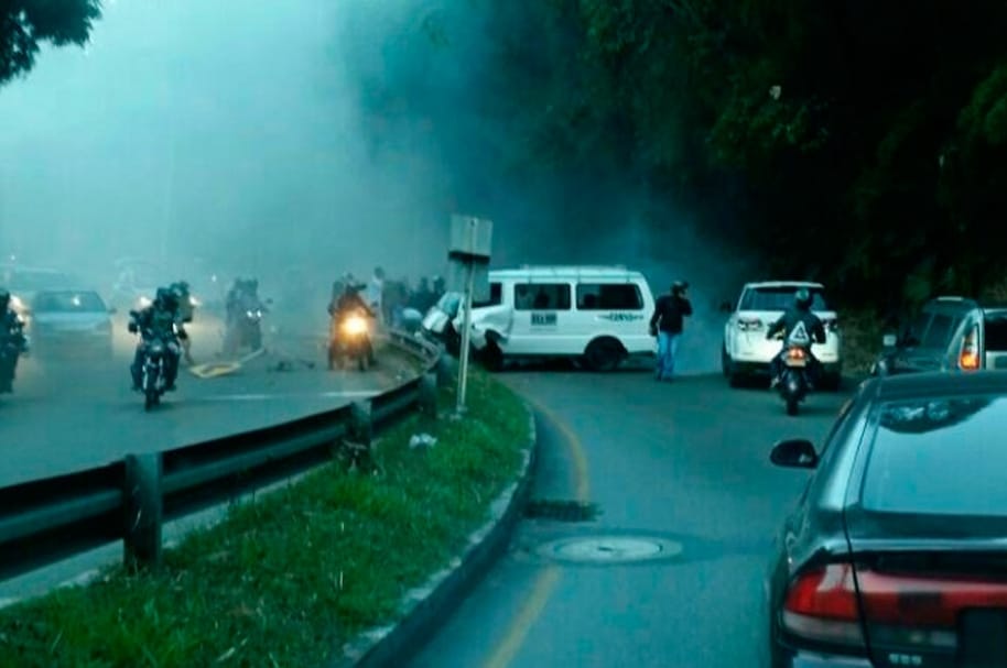 Accidente vía Las Palmas, en Medellín