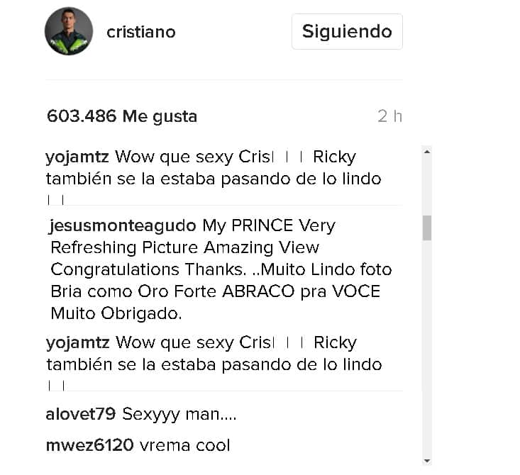 Ronaldo comentarios
