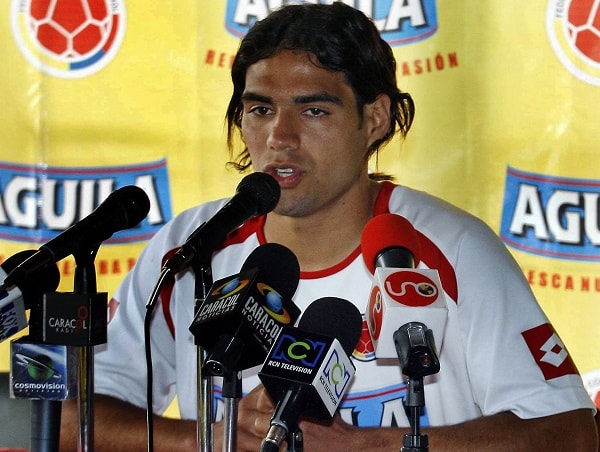 Falcao García, en una rueda de prensa de la Selección Colombia en 2007.
