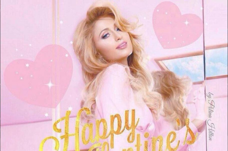 Paris Hilton celebró el día de San Valentín Paris Hilton celebró el día de San Valentín