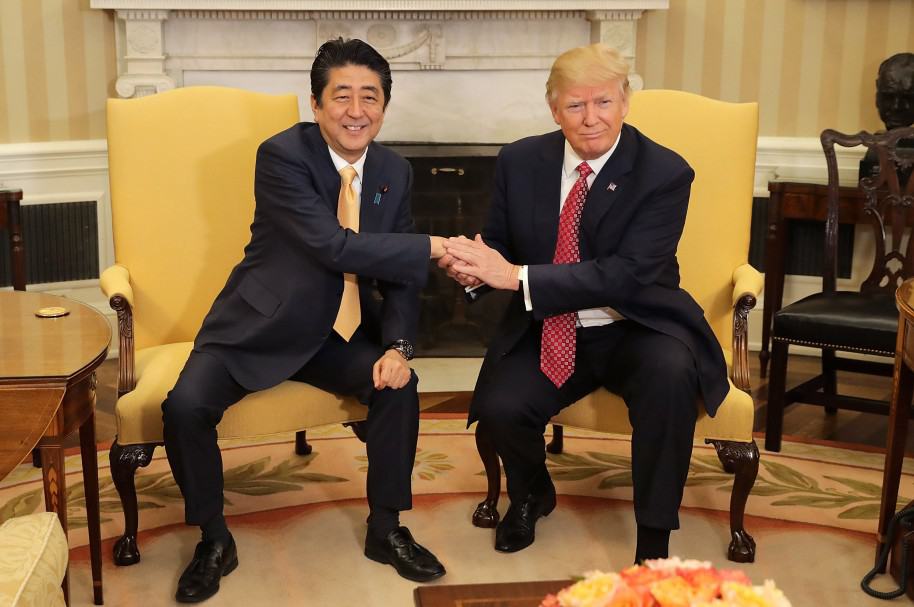 President Trump Holds Bilateral Meeting With Japanese PM Shinzo Abe