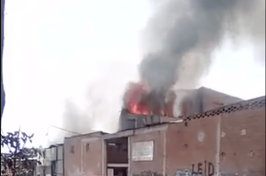 Incendio en Puente Aranda.