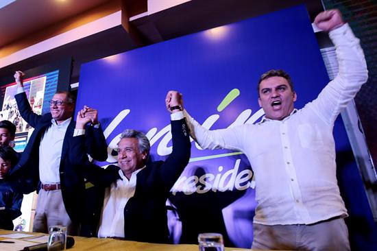 Celebración de Lenín Moreno