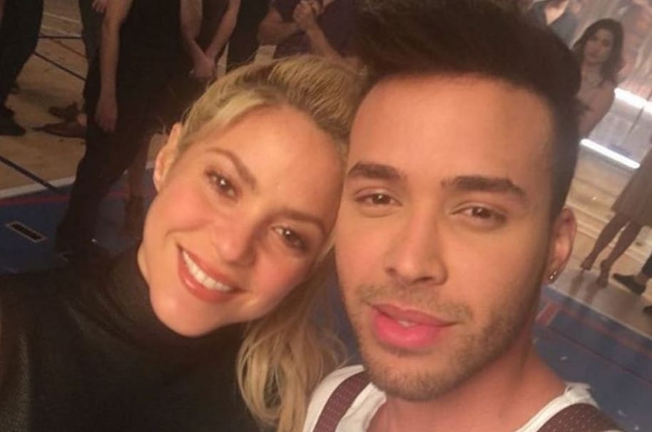 Shakira y Prince Royce, cantantes.