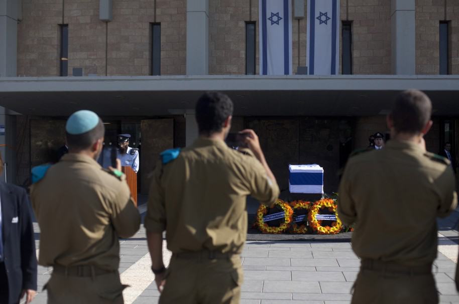 Respects Are Paid To Former Israeli President Shimon Peres