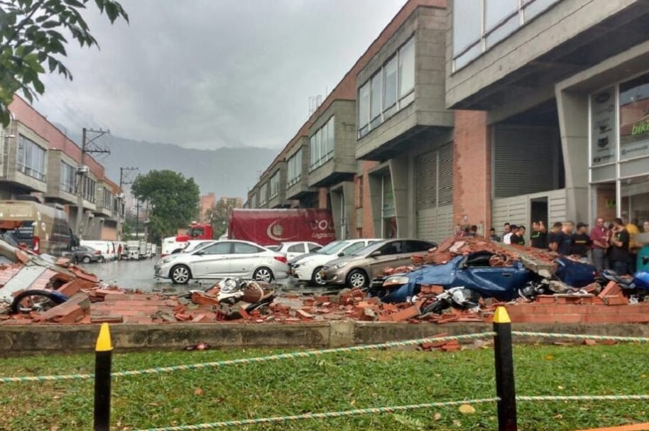 Aguacero en Medellín