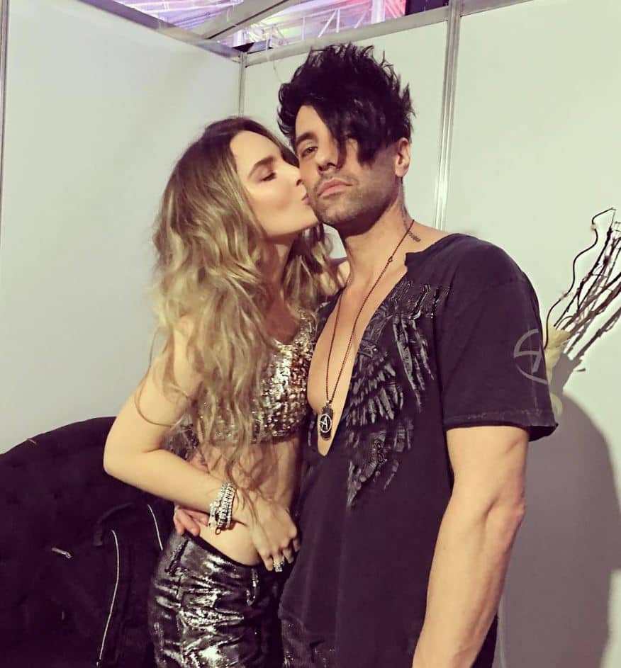 Belinda, cantante, y Criss Angel, ilusionista.