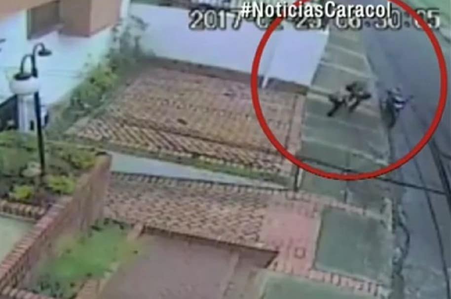 Ladrón de botas en Bogotá