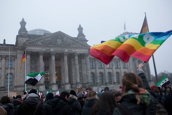 Protest Against the Syria-War in Berlin