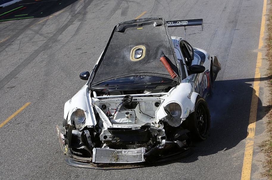 Choque de un Porsche.