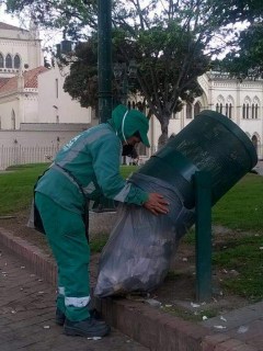 Recolección de basuras en Bogotá