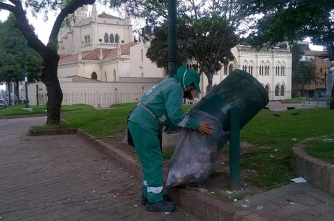 Recolección de basuras en Bogotá