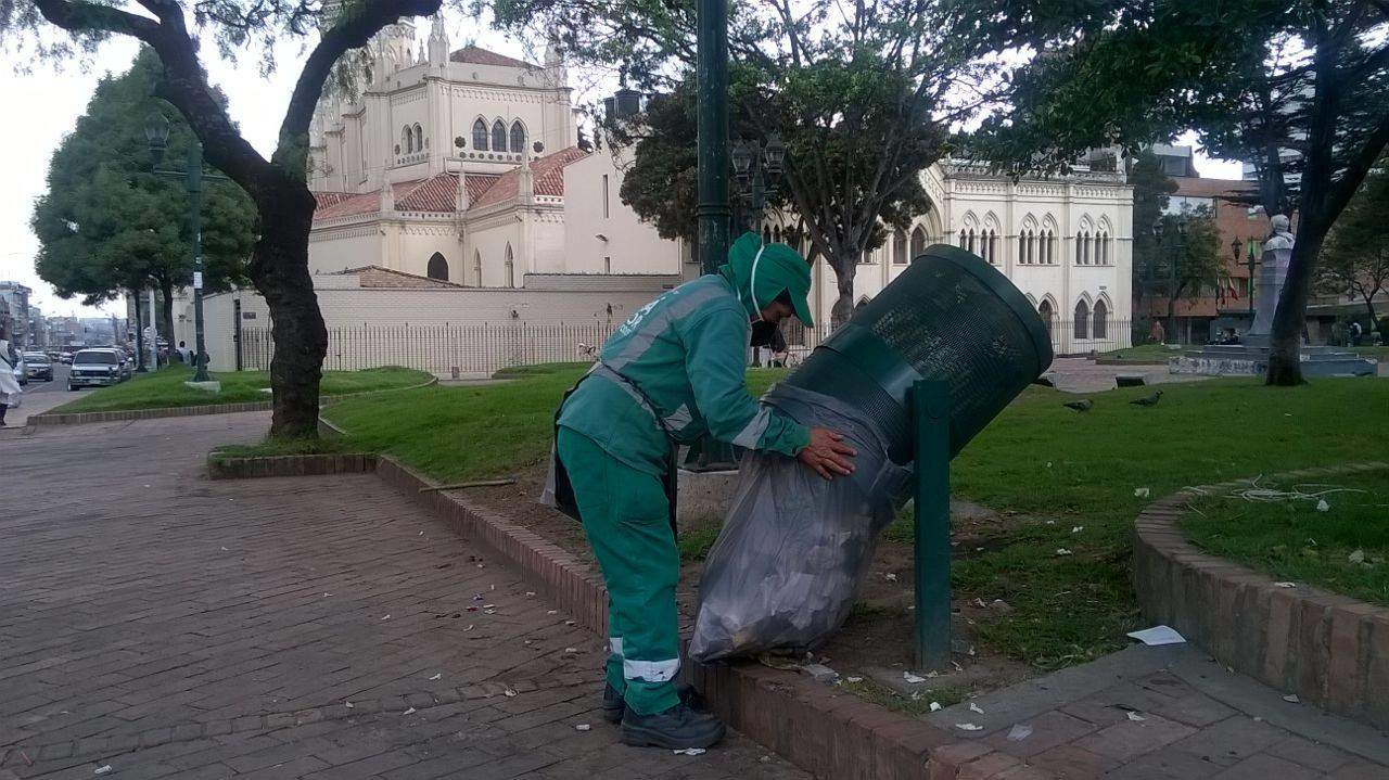 Recolección de basuras en Bogotá
