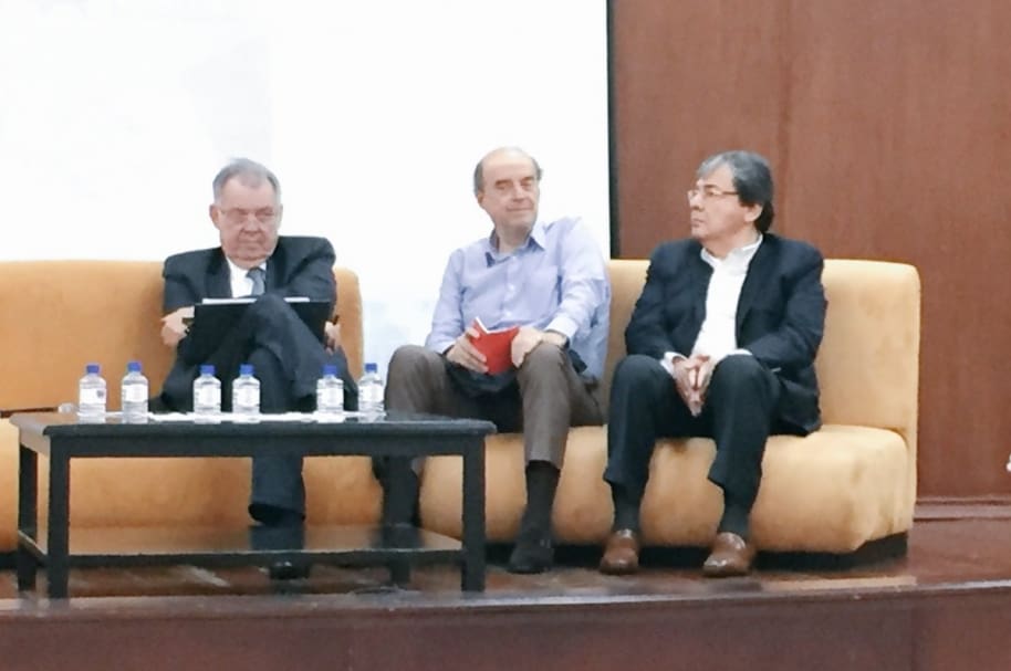 Alejandro Ordoñez, alvaro Leyva y Carlos Holmes en foro de post conflicto y nuevas realidades