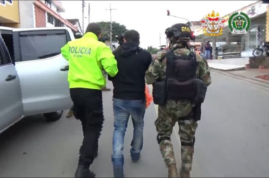 Captura de uno de los socios de los carteles