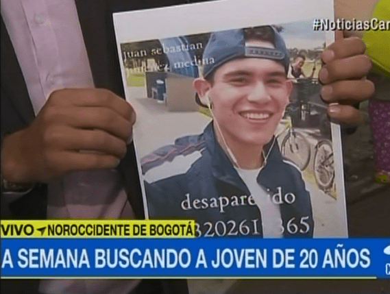 Juan Sebastián Jiménez Medina, joven desaparecido en Bogotá. Pulzo.com Juan Sebastián Jiménez Medina, joven desaparecido en Bogotá. Pulzo.com