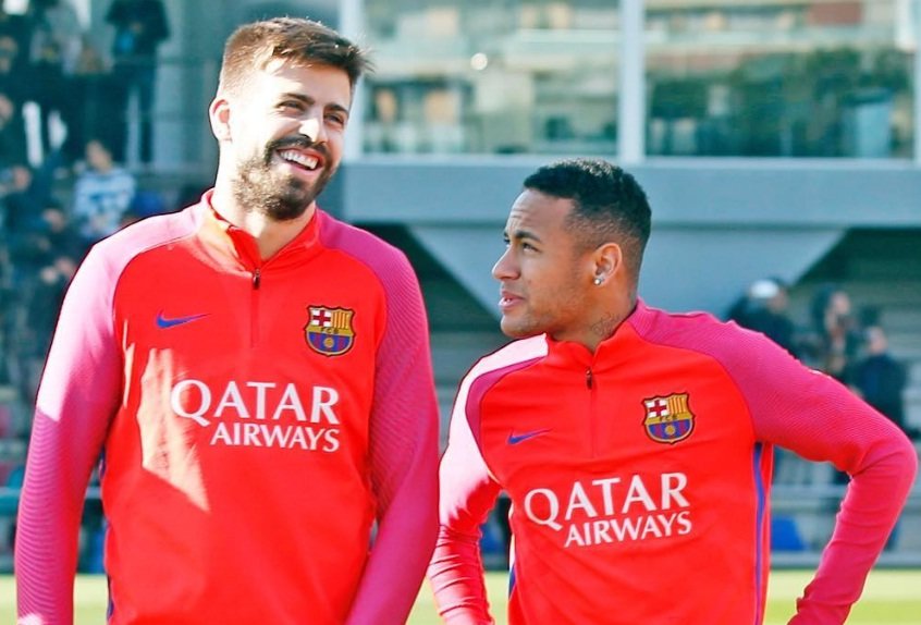Piqué y Neymar