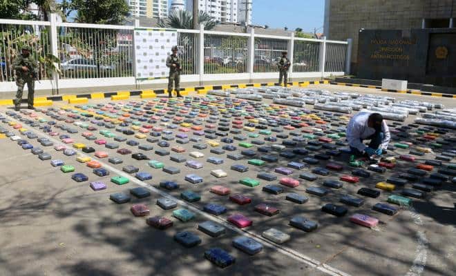 Cocaína incautada en Cartagena