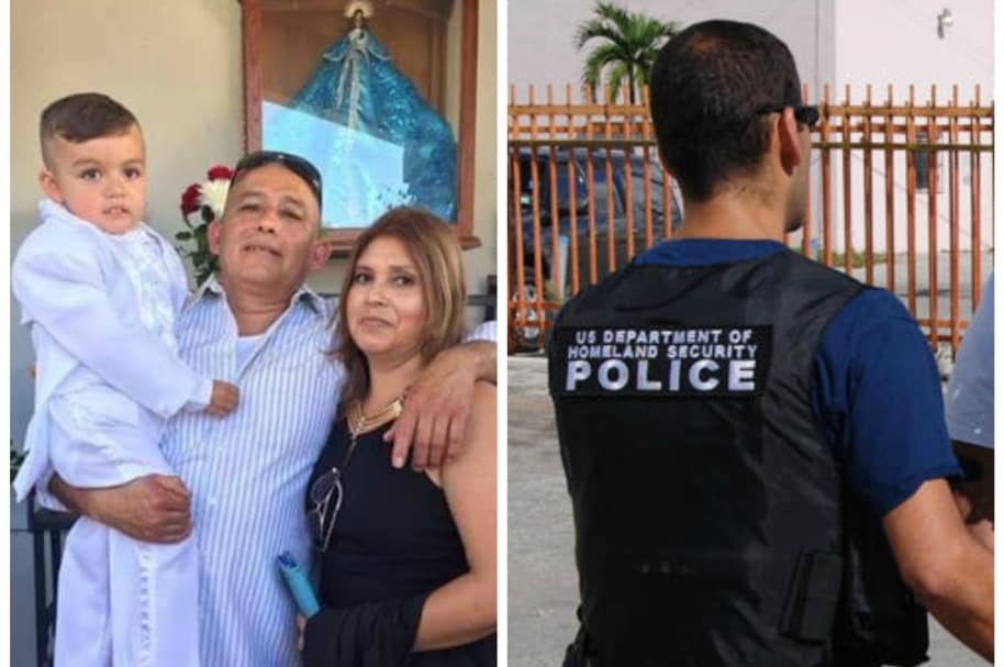 Joven grava detención de su padre