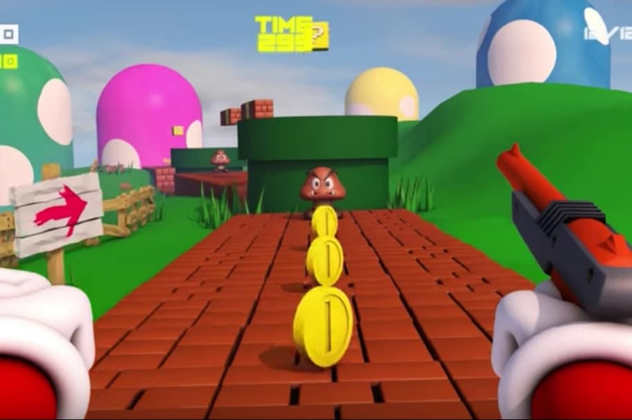 Super Mario Bross al estilo Call of Duty.