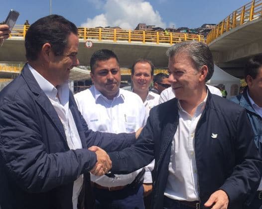 Germán Vargas Lleras y Juan Manuel Santos.