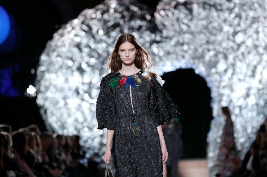 Modelo en la Semana de la moda de París