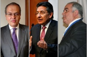 Fernando Carrillo, Procurador; Néstor Humberto Martínez, Fisal, y Edgardo Maya, Contralor.