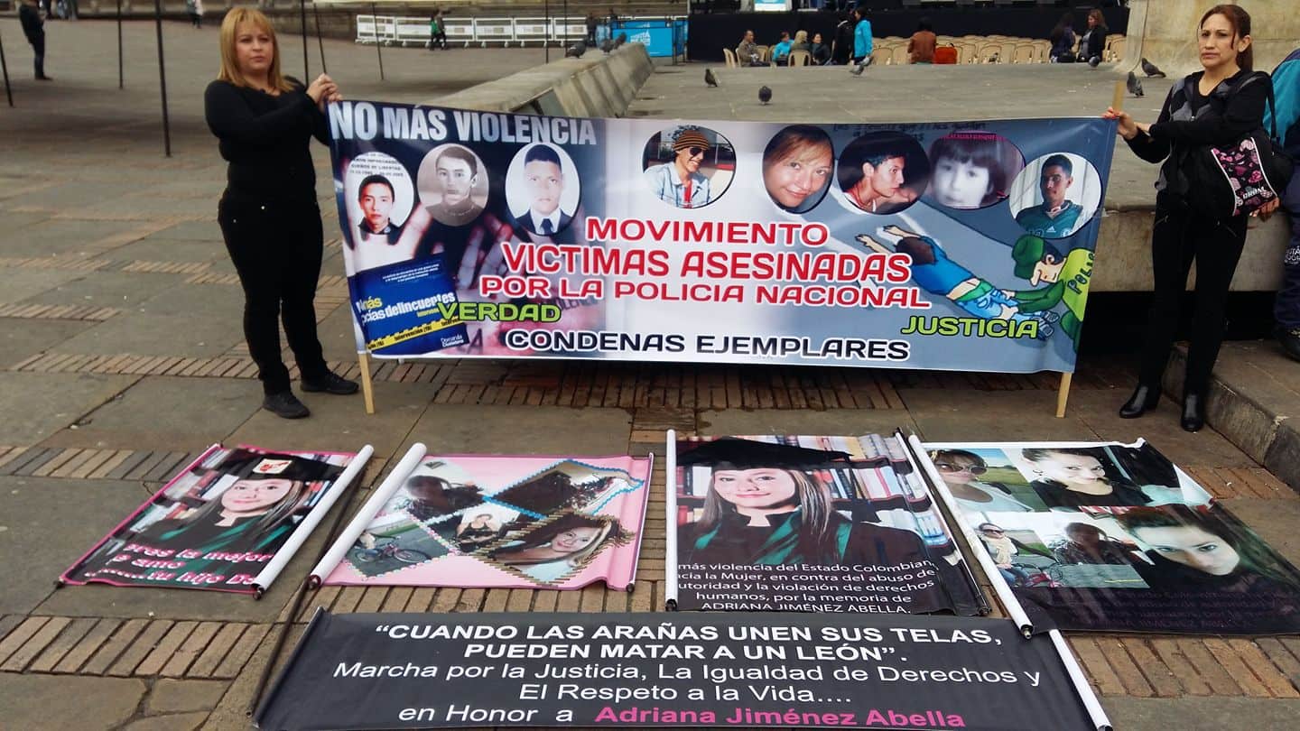 Manifestación en la Plaza de Bolívar