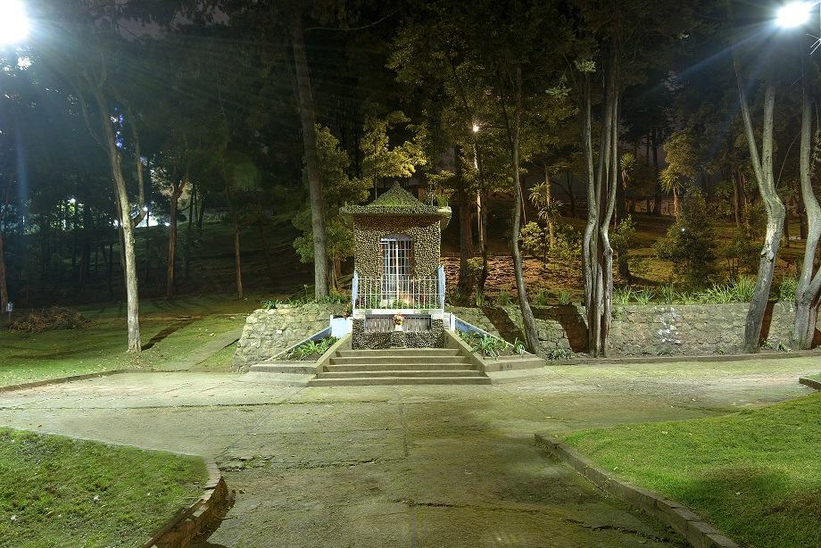 Parque La virgen, después de la iluminación..